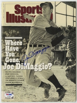 1993 Joe DiMaggio Signed Sports Illustrated Magazine